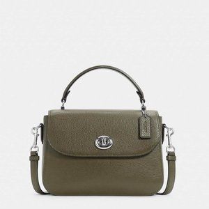 Coach Marlie pebbled leather small satchel